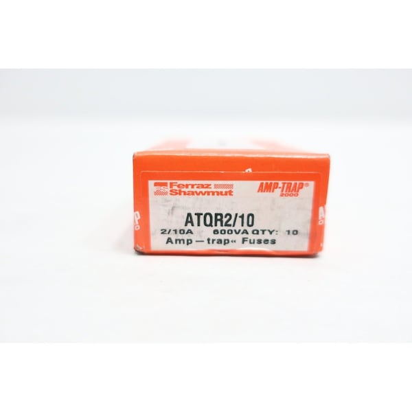 Ferraz Shawmut AMP-TRAP 2/10AMP CARTRIDGE FUSE, 10PK - ATQR2/10