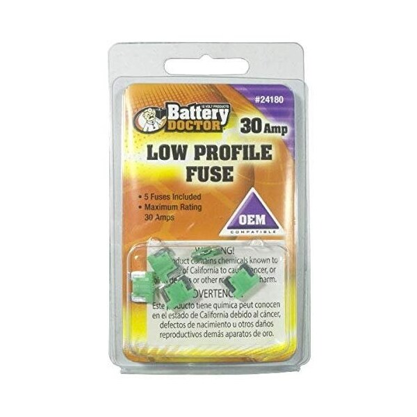 Battery Doctor Retail 30 Amp Low Profile Fuse - Green - 24180