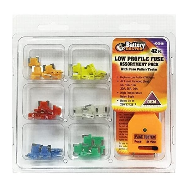 Battery Doctor Fuse Assortment, 5A-30A, 42 Pcs - 30914