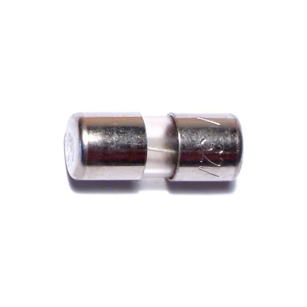 Midwest Fastener Glass Fuse, AGA Series, Fast-Acting, 1.5A, 125V AC, 5 PK - 67222