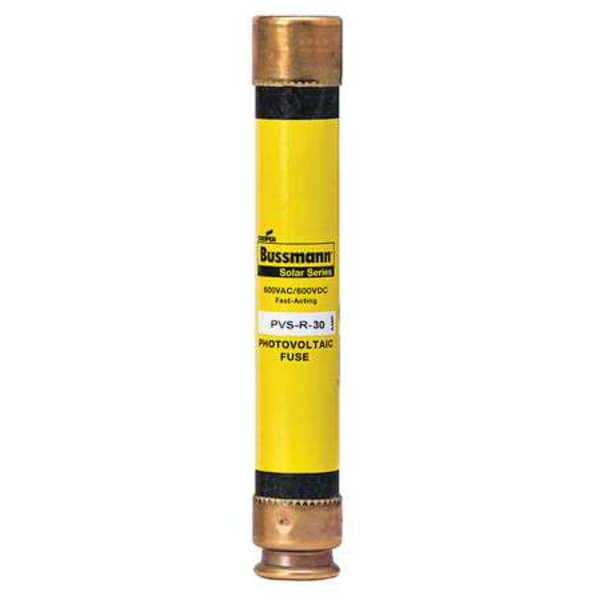 Eaton Bussmann Solar Fuse, 30A, Fast-Acting, 600V AC, Cylindrical - PVS-R-30