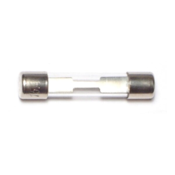 Midwest Fastener Glass Fuse, Fast-Acting, 25, 10 PK - 63214