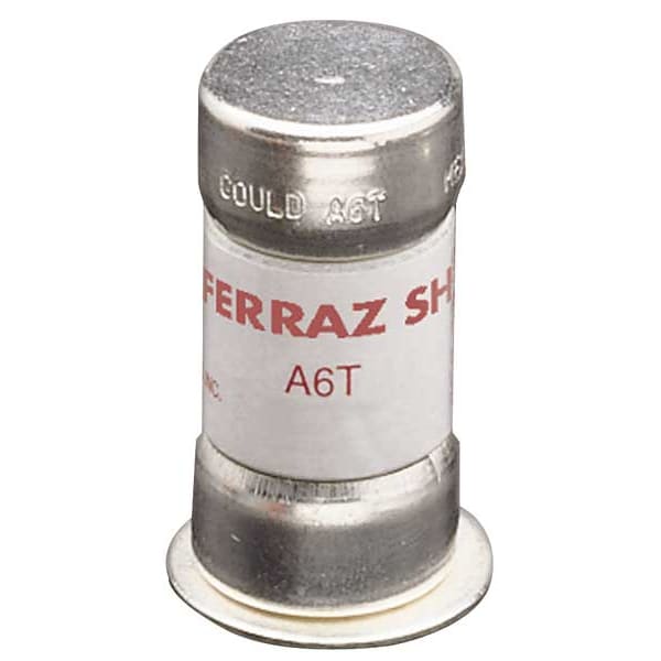 Mersen UL Class Fuse, T Class, A6T Series, Very Fast-Acting, 60A, 600V AC, Non-Indicating - A6T60
