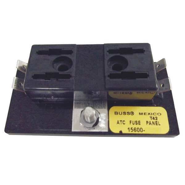 Eaton Bussmann Fuse Panel, 0 to 30A Amp Range, 32V DC Volt Rating, 4 Poles, Quick Connect, Automotive Fuse Type - 15600-04-20