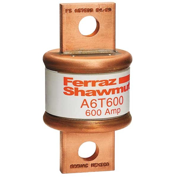 Mersen UL Class Fuse, T Class, A6T Series, Fast-Acting, 450A, 600V AC, Non-Indicating - A6T450