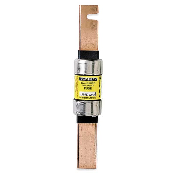 Eaton Bussmann UL Class Fuse, RK1 Class, Time-Delay, 200A, 600V AC, Non-Indicating - LPS-RK-200SP