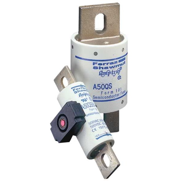 Mersen Semiconductor Fuse, A50QS Series, 250A, Fast-Acting, 500V AC, Bolt-On - A50QS250-4