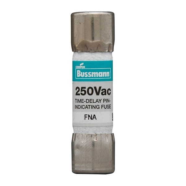 Eaton Bussmann Midget Fuse, FNA Series, Time-Delay, 2A, 250V AC, Indicating, 10kA at 125V AC - FNA-2