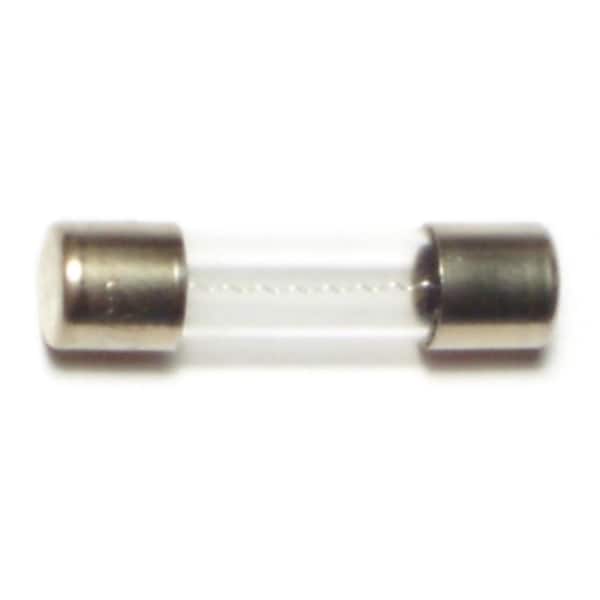 Midwest Fastener Glass Fuse, AGX Series, Fast-Acting, 2A, 250V AC, 5 PK - 67192