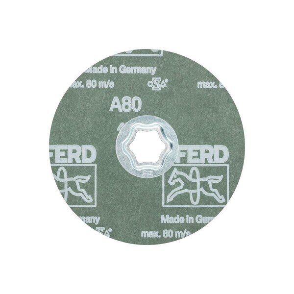 Disco de fibra Pferd Combiclick, 5", Al/Oxd, 80 Grit - 40103