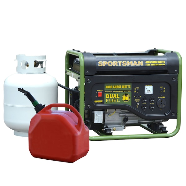 Sportsmans 4000 Surge Watts Portable Generator With Generator Cover - 27077084610