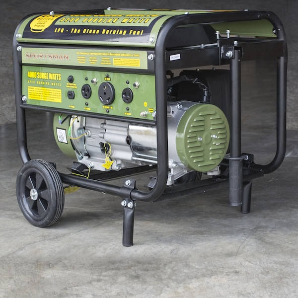 Sportsmans 4000 Surge Watt Dual Fuel Generator with Wheel/Handle Kit - 27077085075