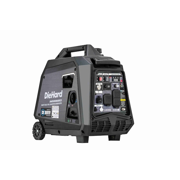 Diehard Inverter Generator, Gasoline, Propane, Recoil, Electric, Remote Start, 120V, 37.5/41.6 A A - DHD5000BISRCO
