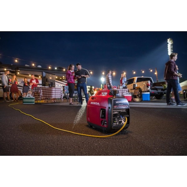 Honda Inverter Generator, Gasoline, 1800 W, 0.95 gal, Recoil Starter, 120V AC, 18.3/15 A, 57 dBA, 47 lbs - EU2200TAN4