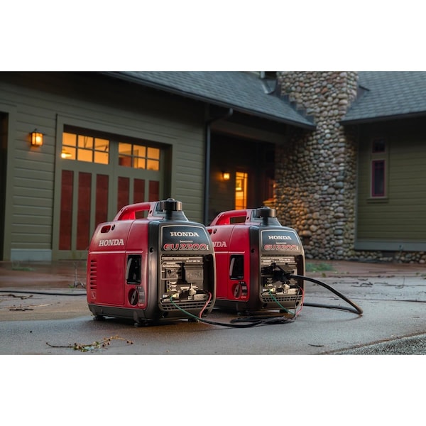 Honda Inverter Generator, Gasoline, 1800 W, 0.95 gal, Recoil Starter, 120V AC, 18.3/15 A, 57 dBA, 47 lbs - EU2200TAN4