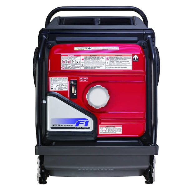 Honda Portable Generator, Gasoline, 5,500 W Rated, 7,000 W Surge, Electric, Recoil Start, 120/240V AC - EU70001AN