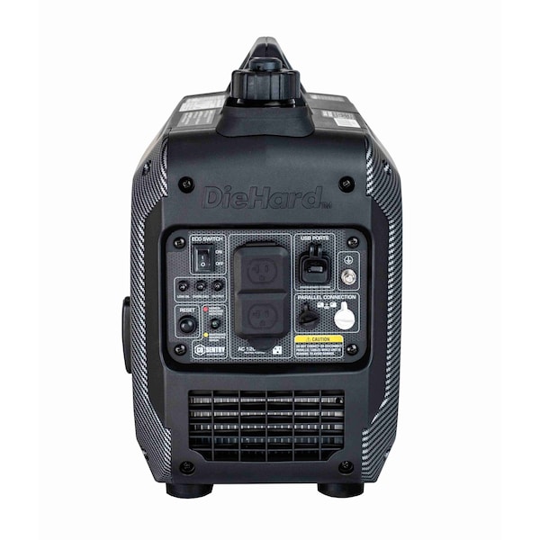 Diehard Inverter Generator, Gasoline, Recoil Start, 120V, 15/19 A A - DHD2400ISCO