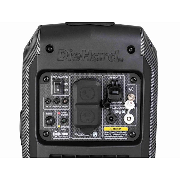 Diehard Inverter Generator, Gasoline, Recoil Start, 120V, 15/19 A A - DHD2400ISCO