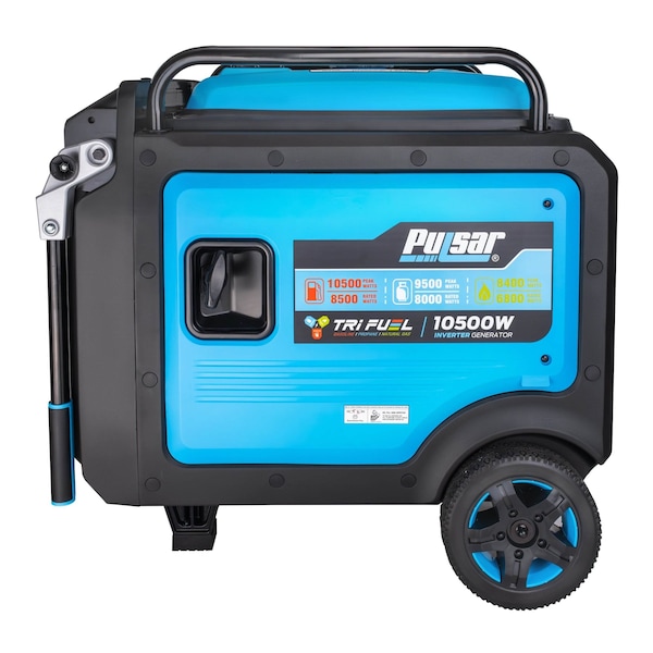 Pulsar Inverter Generator, Gasoline, Propane, Natural Gas, Recoil, Electric, Remote Start, 120V/240V - PG105TISRCO