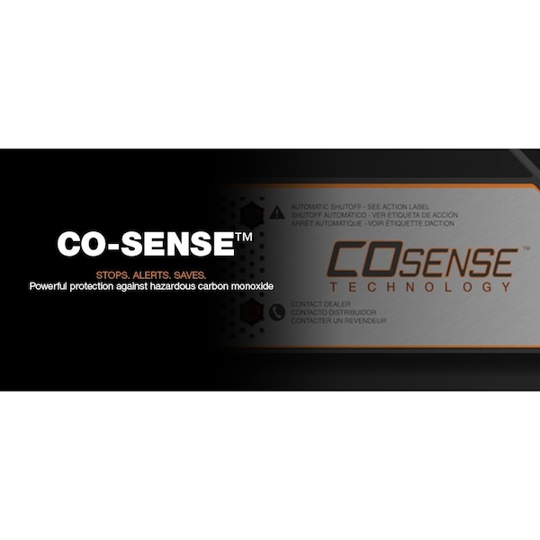 Generac Portable Generator, Gasoline, 6,500 W Rated, 8,125 W Surge, Recoil Start, 120/240V AC, 27.1 A - 7680