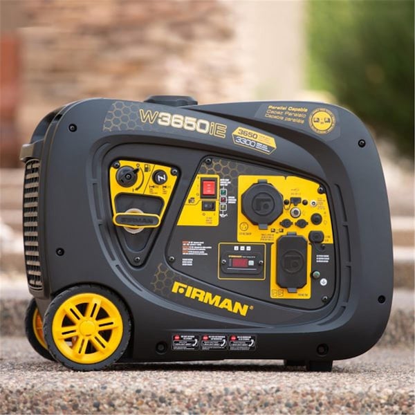 Firman Portable and Inverter Generator, 3,300 W Rated, 3,650 W Surge, 30 A/20 A/8.3 A A - FI324642