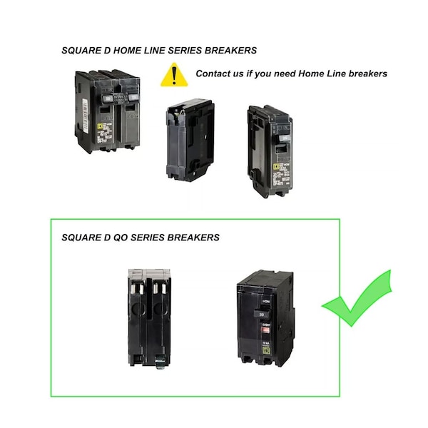 Liftcharger 8600-15000 Watt Generator Interlock Kit w/ Inlet Box and 50 Amp QO Breaker for Square D QO Panel - K50ASS-INL-QO250