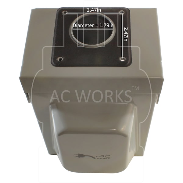 Ac Works 30A Locking 4-Prong L14-30 Heavy-Duty Generator Transfer Switch Inlet Box - ASL1430PBX