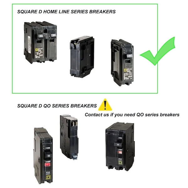 Liftcharger 4000-8500W Portable Generator Hook-up Kit for 150-225 Amp Square D Homeline Electrical Panel - PGK30W15