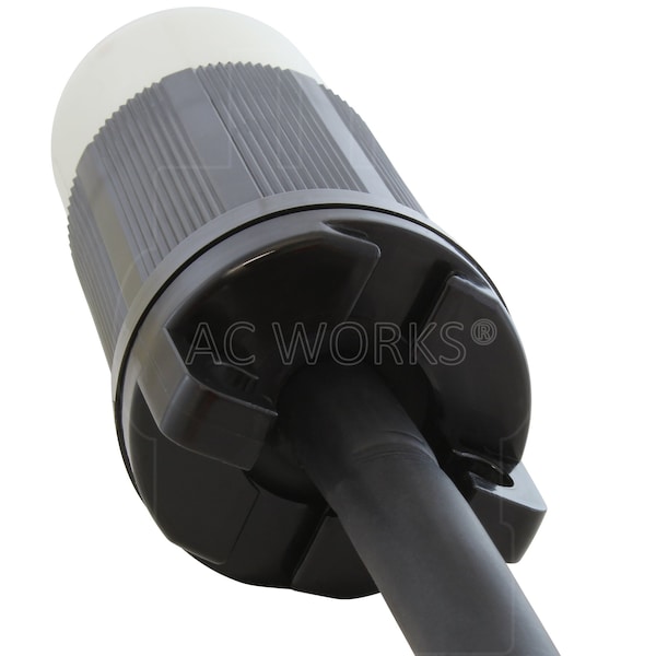 Ac Works 75ft 50 Amp Generator Rubber Transfer Switch Power Cord - TE1450RU-075