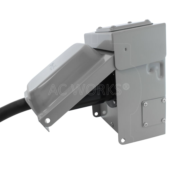 Ac Works 75ft 50 Amp Generator Rubber Transfer Switch Power Cord - TE1450RU-075