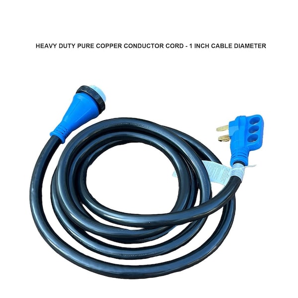 Liftcharger 15 Feet 50 Amp Generator Power Cord for 8600-15000 Watt Portable Generator with NEMA 14-50R Outlet - CA14KW-15