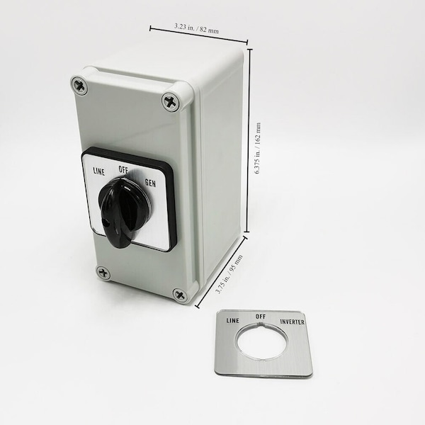Liftcharger 40A Manual Transfer Switch Line-Off-Gen for 120V or 240V Device, UL Listed Switch - UL8363