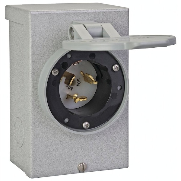 Reliance Controls RELIANCE CONTROLS PB50 Power Inlet Box, 50 A, 125/250 V - PB50RC