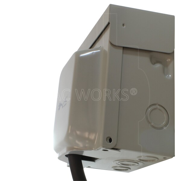 Ac Works Generator Emergency Power Kit with L14-20 Inlet Box and 75ft Cord - EPL1420KIT-075