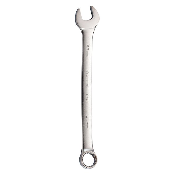 Llave combinada de tamaño 27mm, métrica y satinada hacia el oeste - 54RZ17.