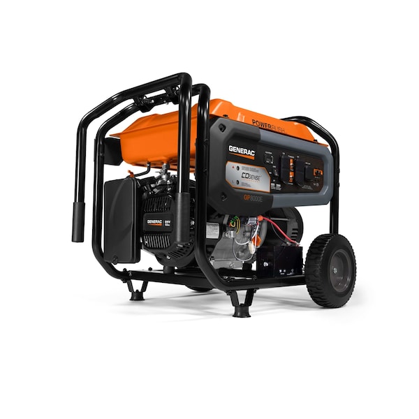 Generac Portable Generator, Gasoline, Electric, Recoil Start, 120/240V AC - 7715