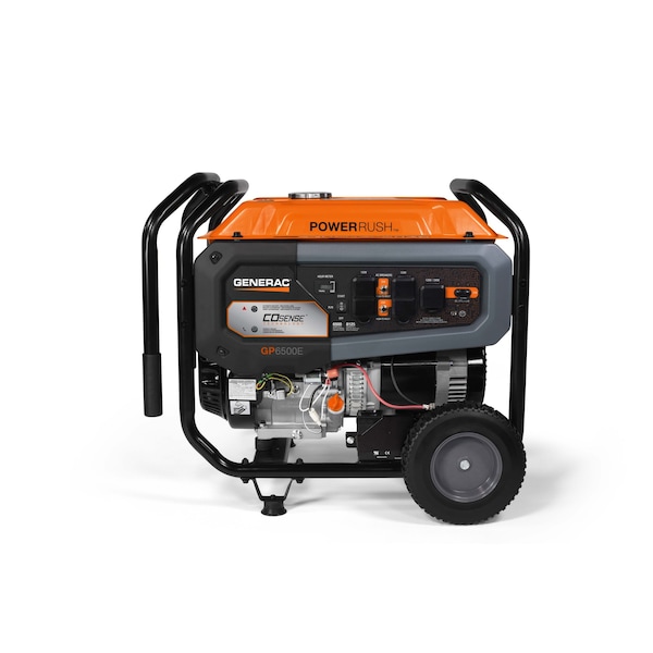 Generac Portable Generator, Gasoline, Electric, Recoil Start, 120/240V AC - 7715