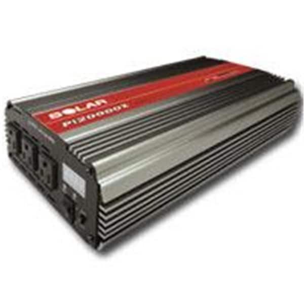 Solar Power Inverter, Modified Sine Wave, 4,000 W Peak, 2,000 W Continuous, 3 Outlets - SOLPI20000X
