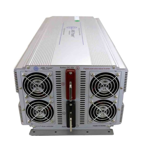 Aims Power Power Inverter, Pure Sine, 1,0000 W Peak, 5,000 W Continuous, 4 Outlets - PWRIG500048120S