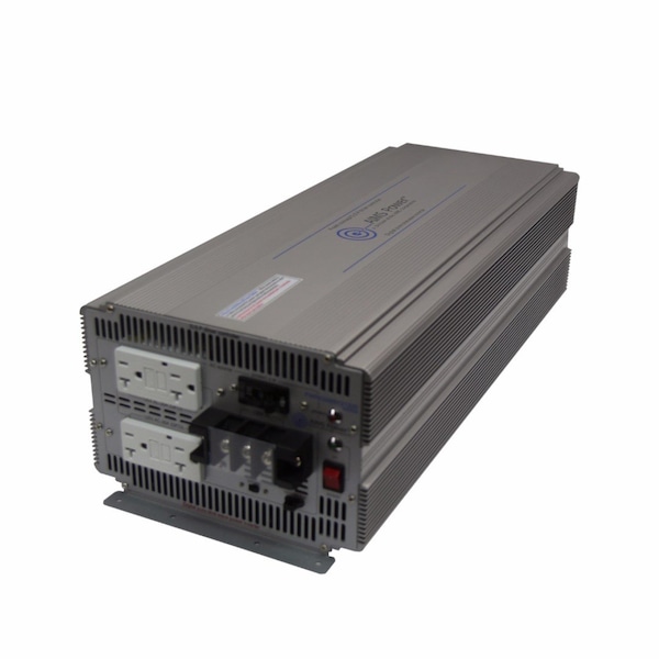 Aims Power Power Inverter, Pure Sine, 1,0000 W Peak, 5,000 W Continuous, 4 Outlets - PWRIG500048120S