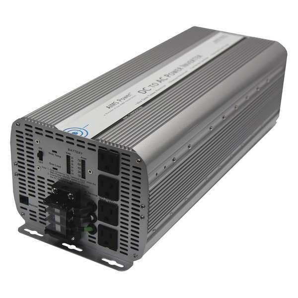 Aims Power Power Inverter, Modified Sine Wave, Discontinued Peak, 12,000 W Continuous, 4 Outlets - PWRINV12KW24V