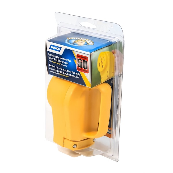 Camco 50AMP POWERGRIP REPL FEM CONNECTOR BODY 125/250V, CCSAUS - 55353