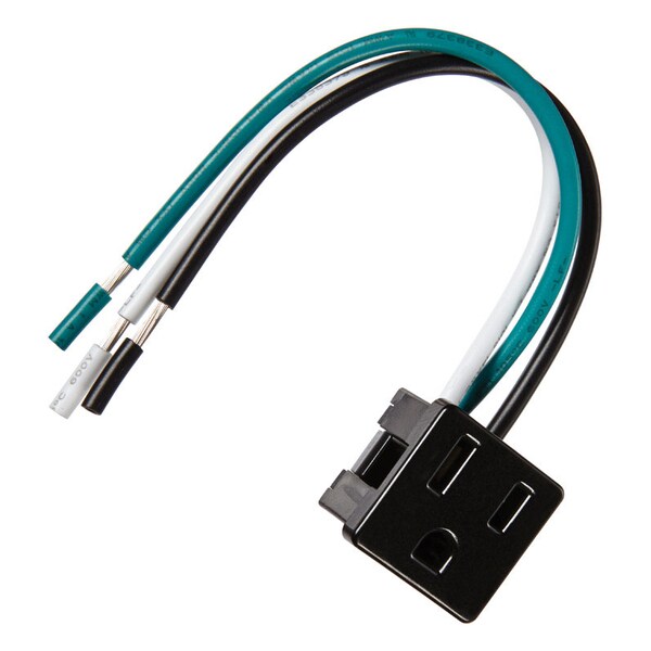 Jandorf Jandorf 15 amps 125 V Black Outlet 1 pk - 61016