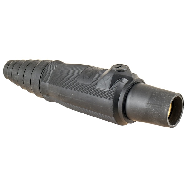 Hubbell Wiring Device-Kellems Connector, Double Set, Blk, 300AC/DC, Female - HBL300FBK