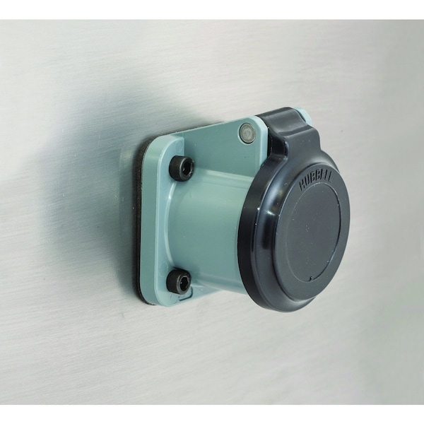 Hubbell Wiring Device-Kellems Single Pole Connector, Non-Met Cover, Blck - HBLNCBK