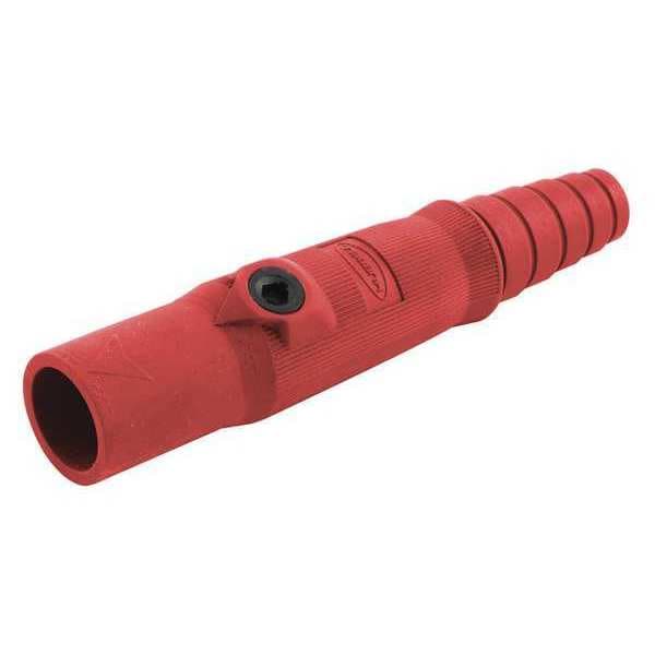 Hubbell Wiring Device-Kellems Connector, 3R, 4X, 12, Male, Red, 8-2 - HBL15MR