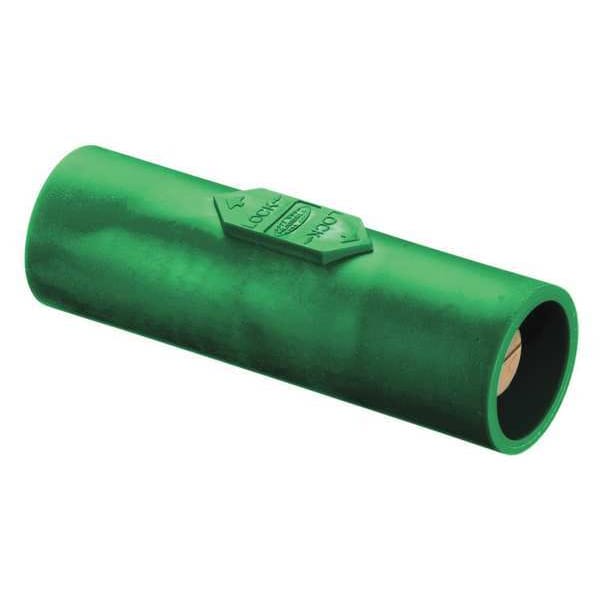 Hubbell Wiring Device-Kellems Double Connector, 600VAC/250VDC, Green - HBLDMGN
