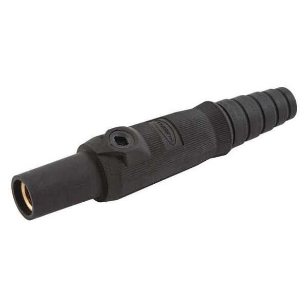 Hubbell Wiring Device-Kellems Connector, 3R, 4X, 12, Female, Black, 8-2 - HBL15FBK