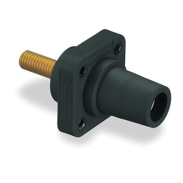 Hubbell Wiring Device-Kellems Receptacle, 3R, 4X, 12K, Stud, Black, Series: 16 - HBLFRSBK