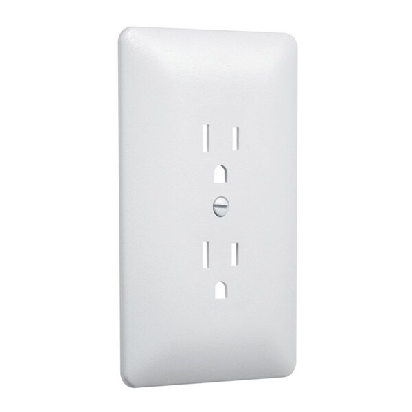 Taymac TayMac Masque 2000 Series White 1 gang Plastic Duplex Wall Plate 5 pk - 19734